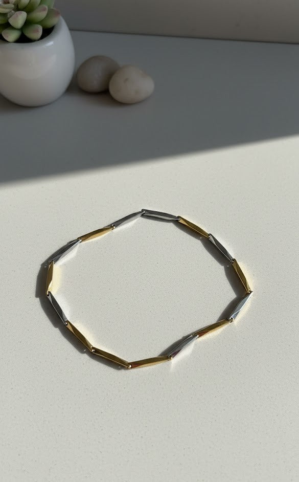 GOLD SİLVER ÇELİK BİLEKLİK