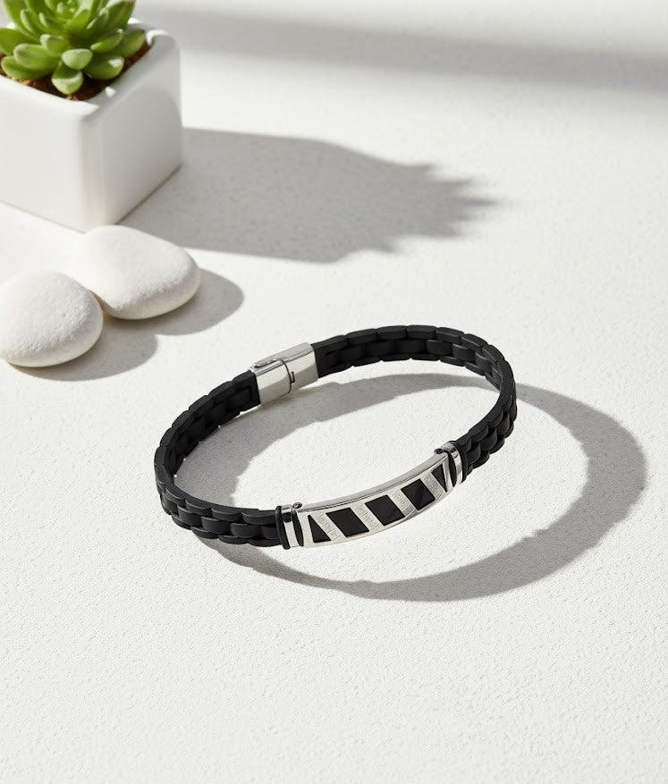 ÇELİK DERİ BİLEKLİK ÇİZGİLİ