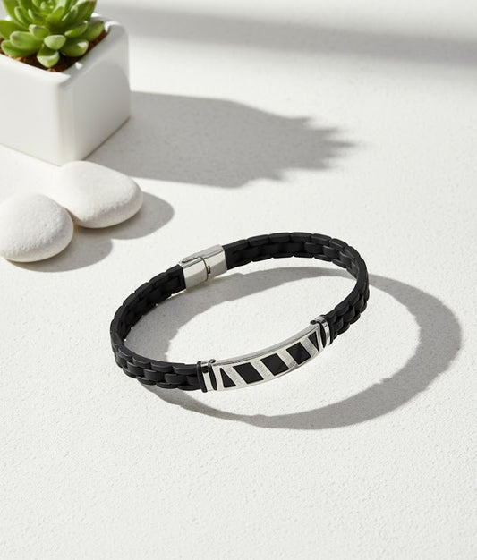 ÇELİK DERİ BİLEKLİK ÇİZGİLİ