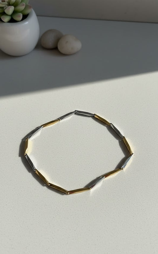 GOLD SİLVER ÇELİK BİLEKLİK