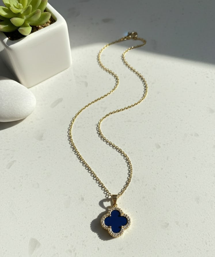 GOLD MOR TAŞLI KOLYE