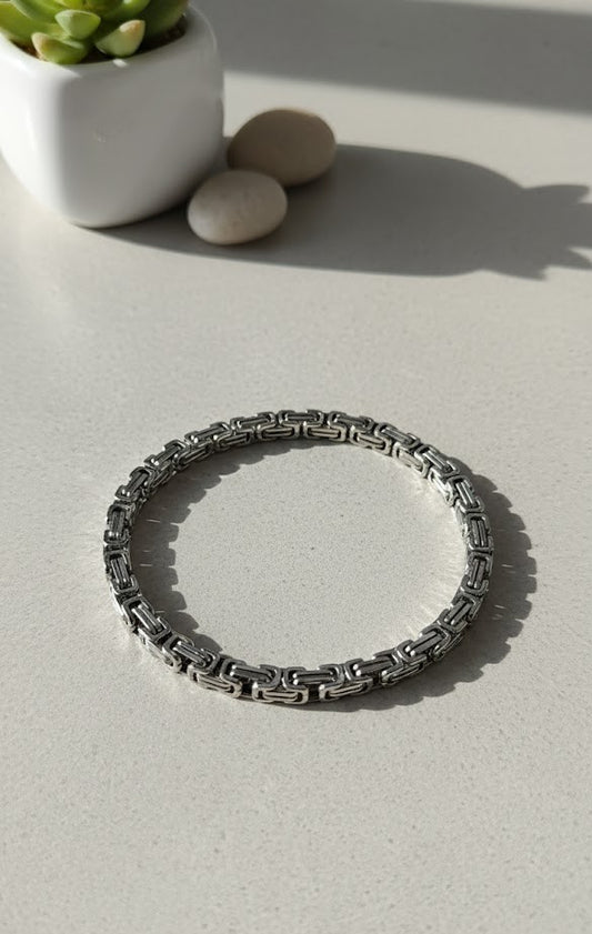 KRAL ZİNCİR SİLVER BİLEKLİK